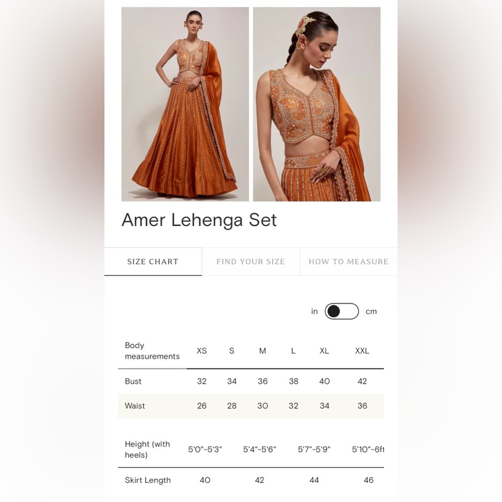 Elegant Orange Embroidered Lehenga Choli with Dupatta - Picture 5 of 5